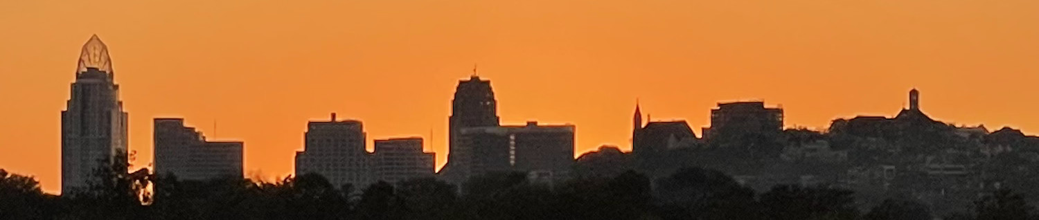 Cincinnati, Ohio from the Historic East End