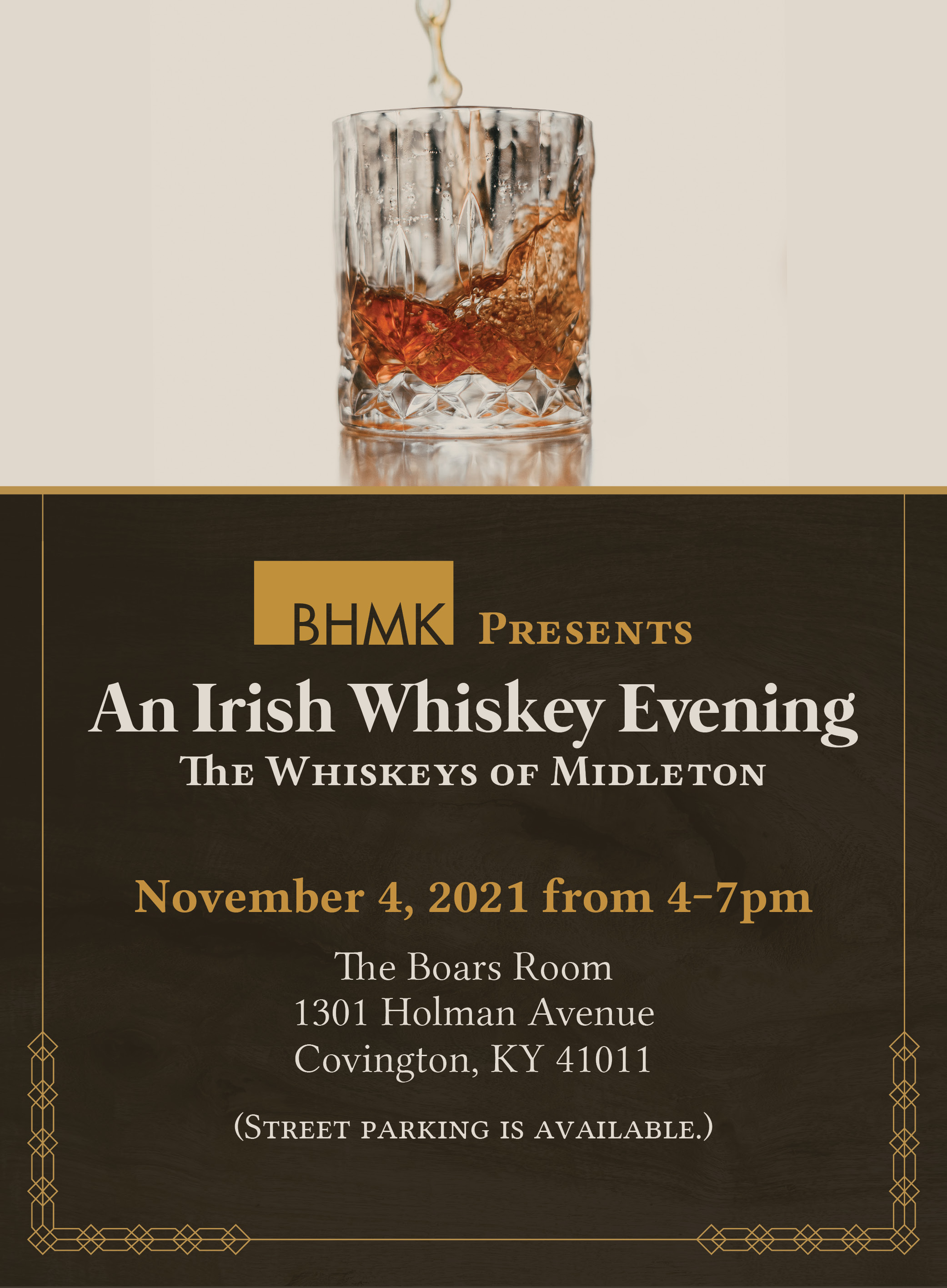 Boars Room Whiskey Tasting Event